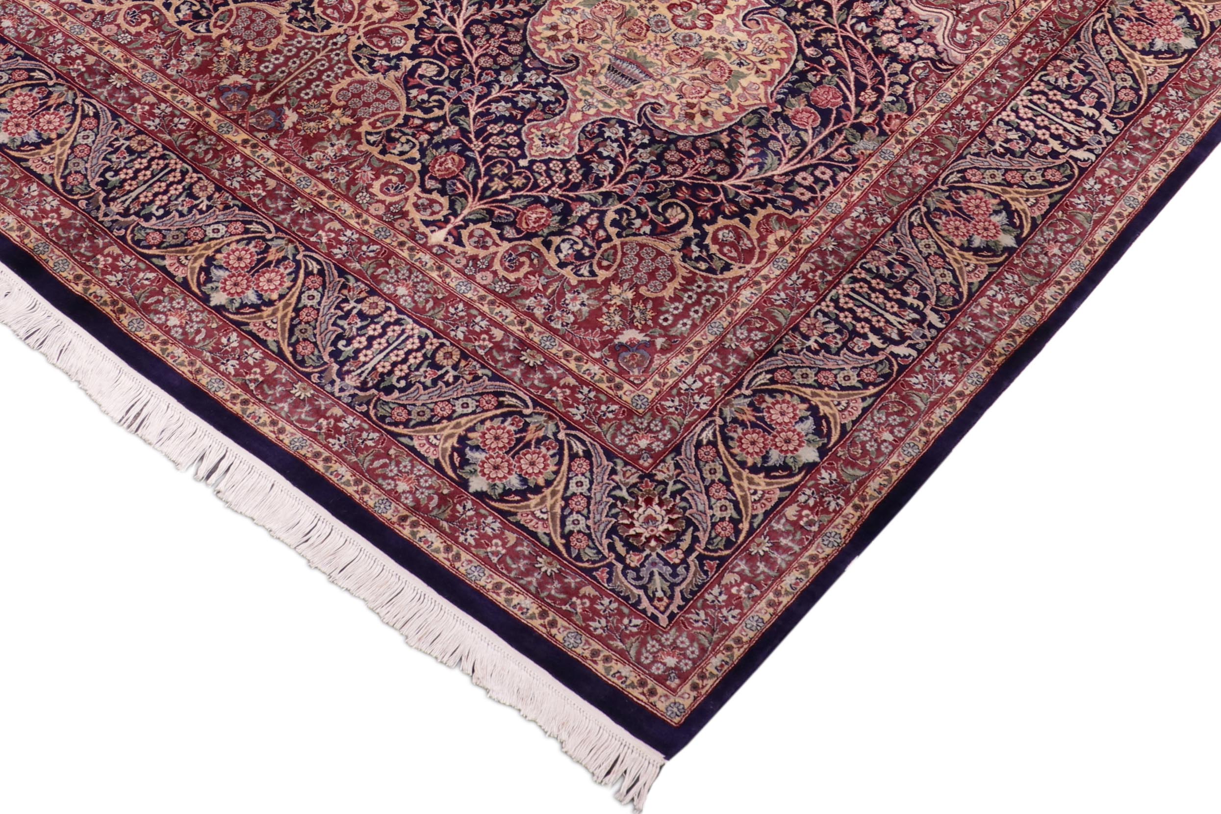 handmade Traditional Sultan Blue Rust Hand Knotted RECTANGLE 100% WOOL area rug 8x10