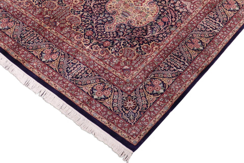 handmade Traditional Sultan Blue Rust Hand Knotted RECTANGLE 100% WOOL area rug 8x10