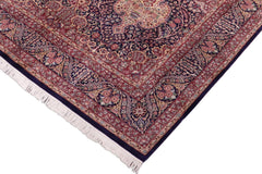 handmade Traditional Sultan Blue Rust Hand Knotted RECTANGLE 100% WOOL area rug 8x10