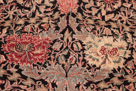 handmade Transitional William Black Beige Hand Knotted RECTANGLE 100% WOOL area rug 8x10