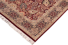 handmade Traditional Shahid Red Blue Hand Knotted RECTANGLE 100% WOOL area rug 8x10