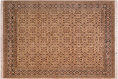 handmade Transitional Gulzar Gold Black Hand Knotted RECTANGLE 100% WOOL area rug 8x10