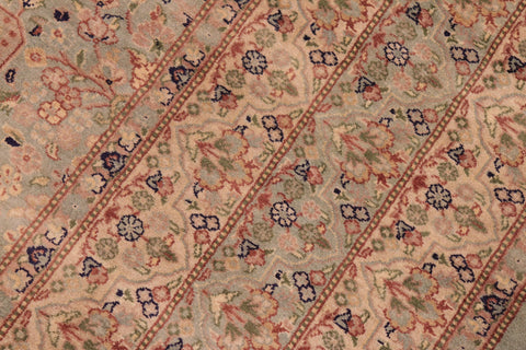 handmade Transitional Razia Green Blue Hand Knotted RECTANGLE 100% WOOL area rug 8x10