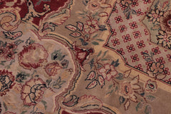 handmade Traditional Haider Lt. Green Lt.red Hand Knotted RECTANGLE 100% WOOL area rug 8x10