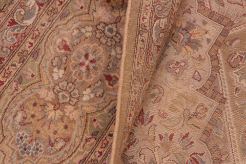 handmade Traditional Gulab Gold Green Hand Knotted RECTANGLE 100% WOOL area rug 8x10