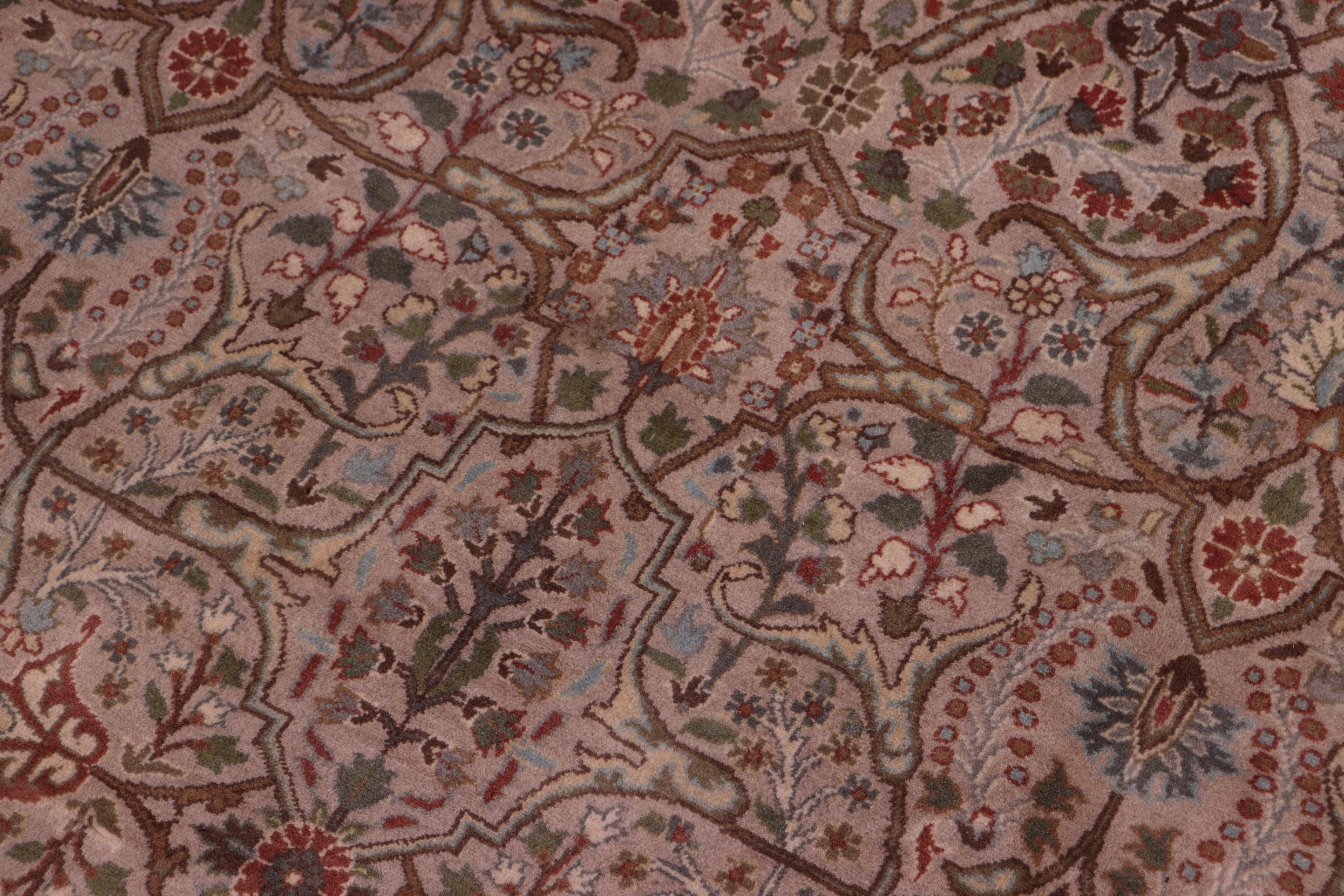 handmade Transitional Tabriz Lt. Gray Copper Hand Knotted RECTANGLE 100% WOOL area rug 8x10