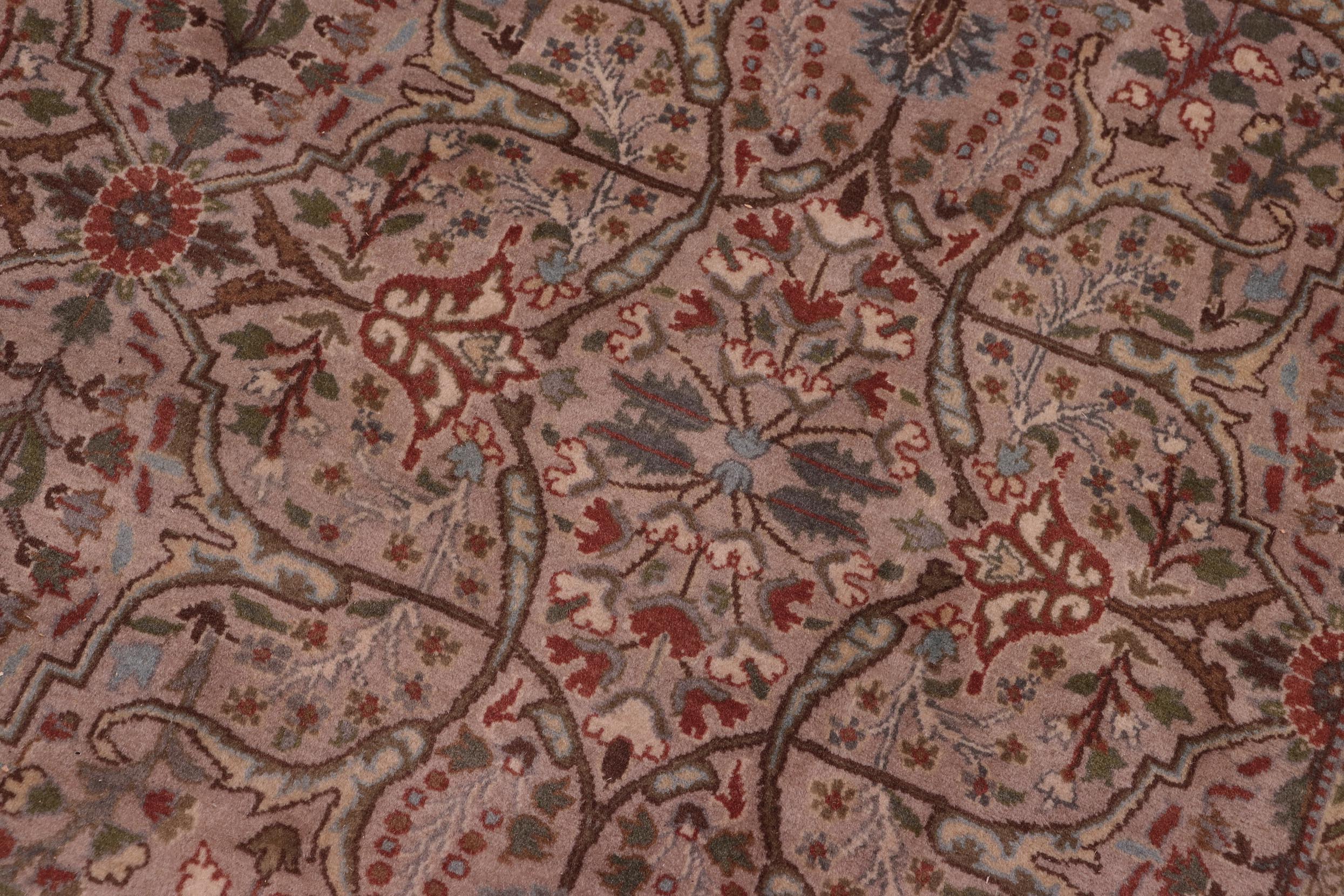 handmade Transitional Tabriz Lt. Gray Copper Hand Knotted RECTANGLE 100% WOOL area rug 8x10