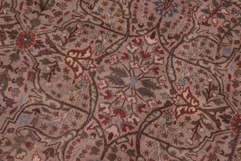 handmade Transitional Tabriz Lt. Gray Copper Hand Knotted RECTANGLE 100% WOOL area rug 8x10