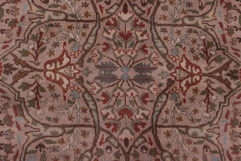 handmade Transitional Tabriz Lt. Gray Copper Hand Knotted RECTANGLE 100% WOOL area rug 8x10