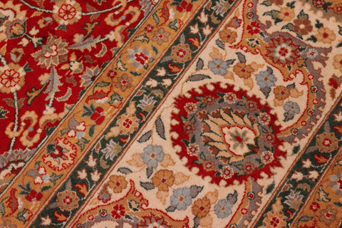 handmade Traditional Regular Red Beige Hand Knotted RECTANGLE 100% WOOL area rug 8x10