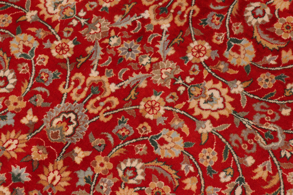 handmade Traditional Regular Red Beige Hand Knotted RECTANGLE 100% WOOL area rug 8x10
