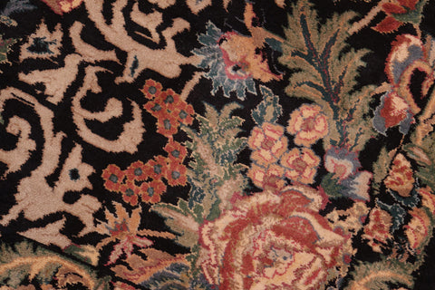 handmade Transitional Akbar Black Rust Hand Knotted RECTANGLE 100% WOOL area rug 8x10