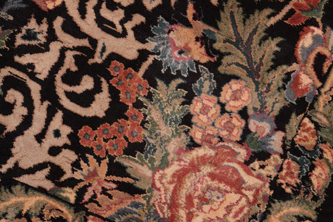 handmade Transitional Akbar Black Rust Hand Knotted RECTANGLE 100% WOOL area rug 8x10