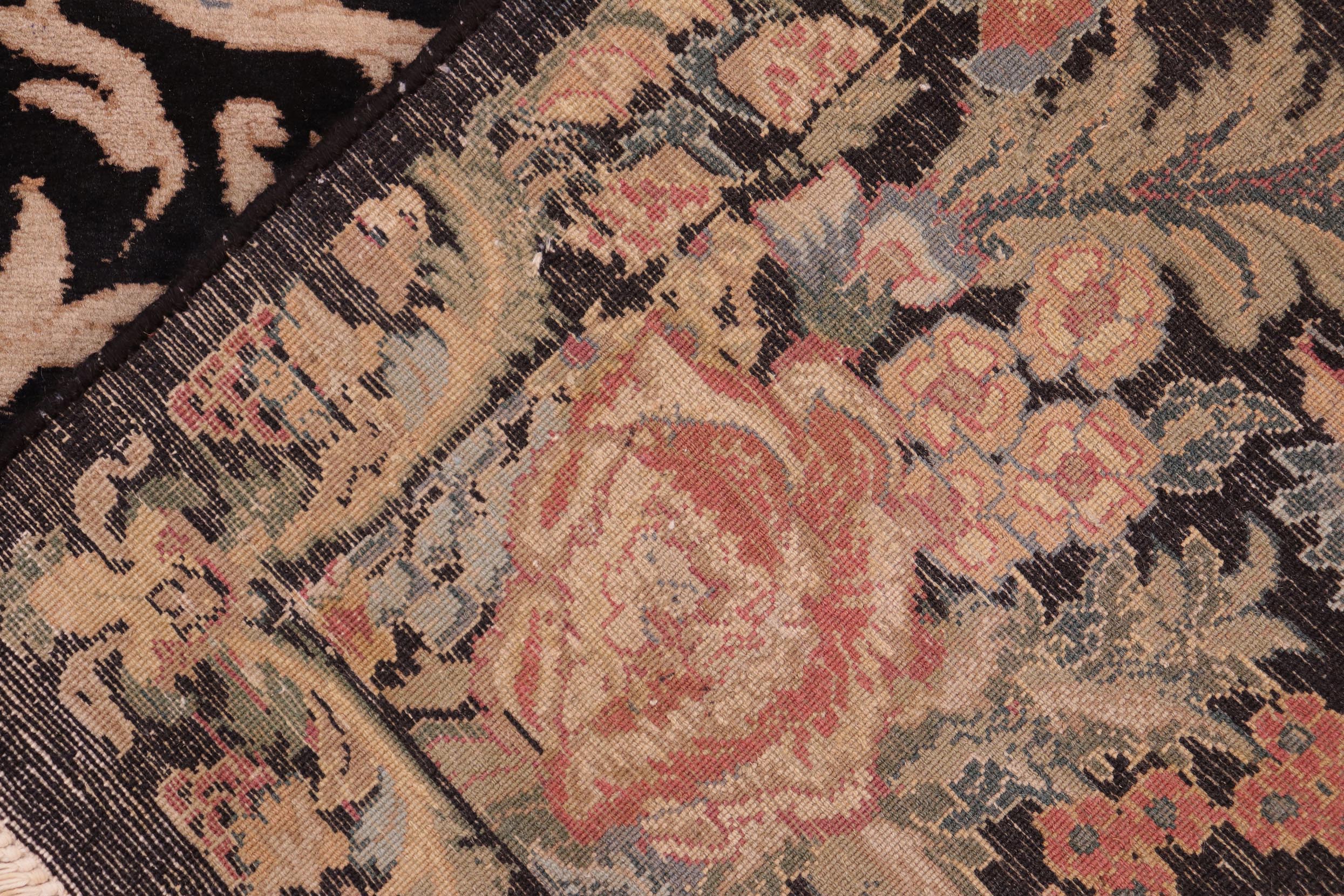handmade Transitional Akbar Black Rust Hand Knotted RECTANGLE 100% WOOL area rug 8x10