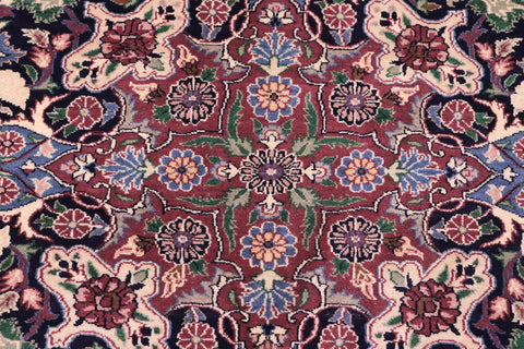 handmade Traditional Barsat Ivory Green Hand Knotted RECTANGLE 100% WOOL area rug 9x12