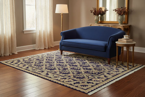 handmade Transitional Basan Blue Gray Hand Knotted RECTANGLE 100% WOOL area rug 9x12