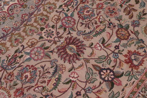 handmade Traditional Anarlaki Taupe Green Hand Knotted RECTANGLE 100% WOOL area rug 9x12