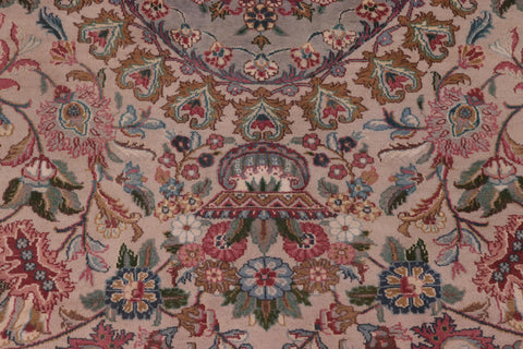 handmade Traditional Anarlaki Taupe Green Hand Knotted RECTANGLE 100% WOOL area rug 9x12