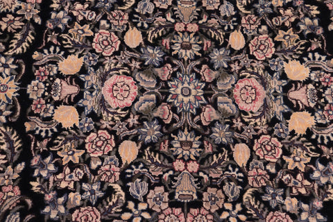 handmade Traditional Tamour Black Black Hand Knotted RECTANGLE 100% WOOL area rug 9x12