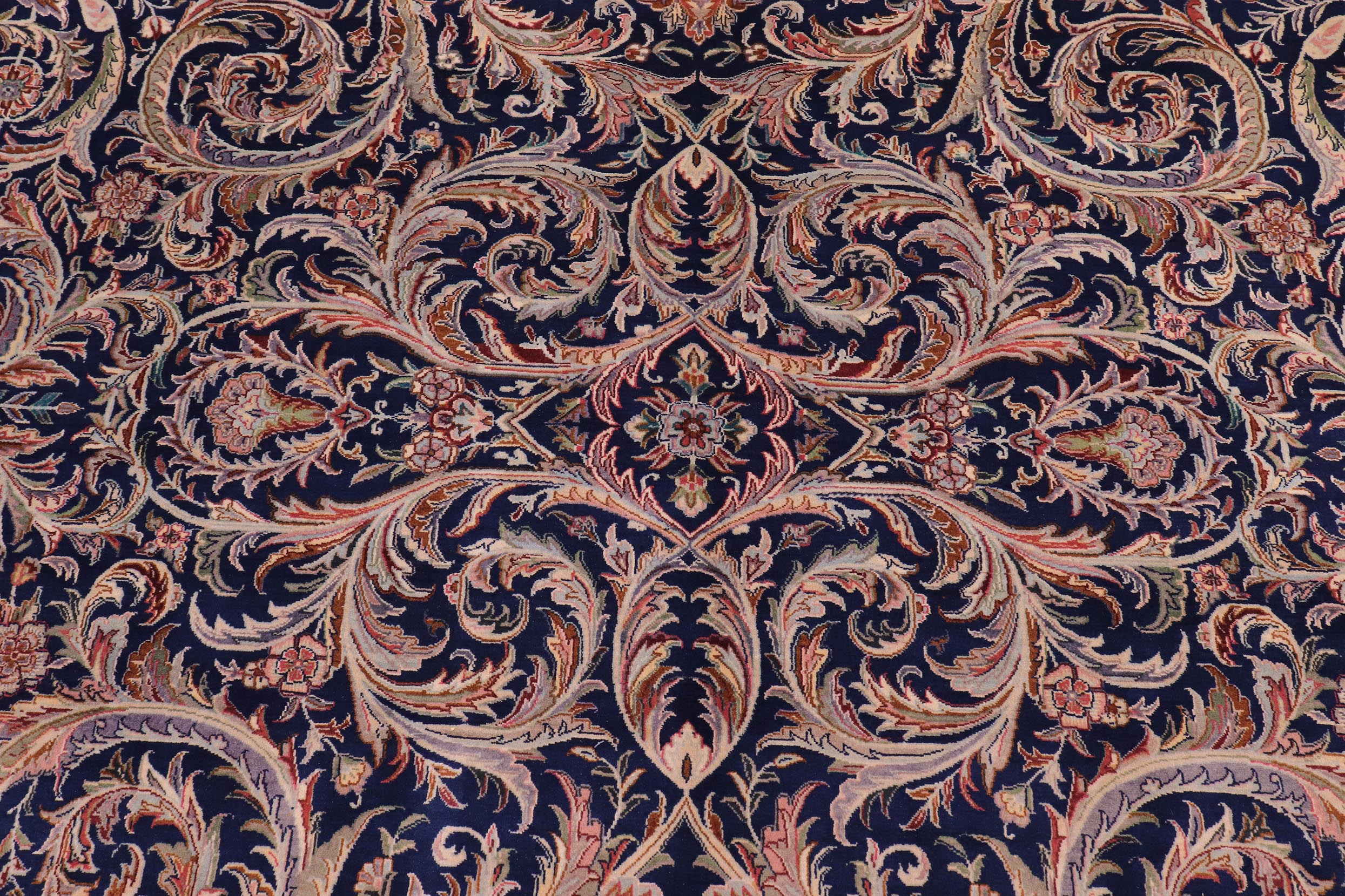 handmade Traditional Savonarrie Blue Blue Hand Knotted RECTANGLE 100% WOOL area rug 9x12