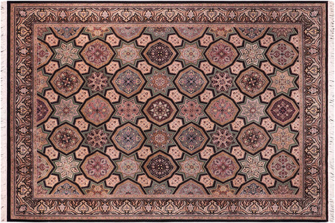 Firdous Pak-Persian Lauretta Black/Multi Wool Rug - 9'2'' x 12'1''