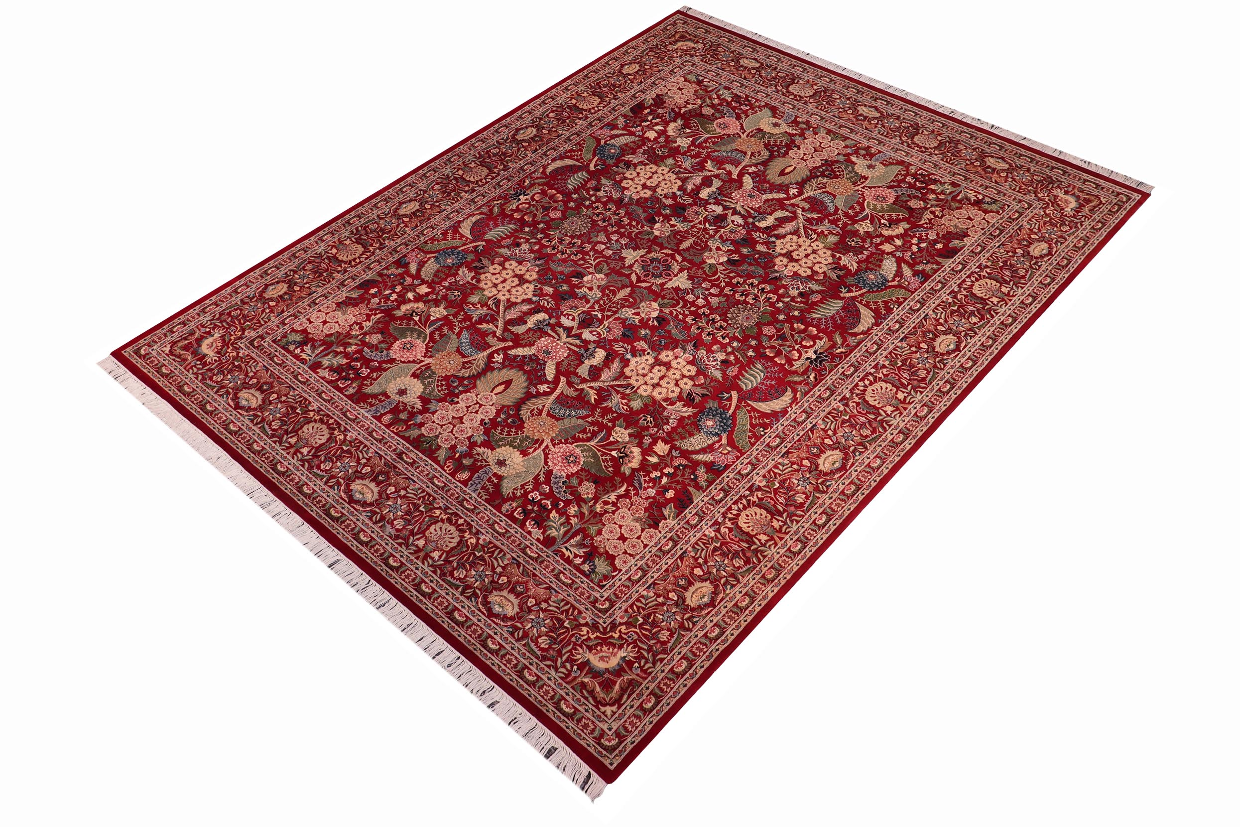 handmade Traditional Nagi Red Red Hand Knotted RECTANGLE 100% WOOL area rug 9x12