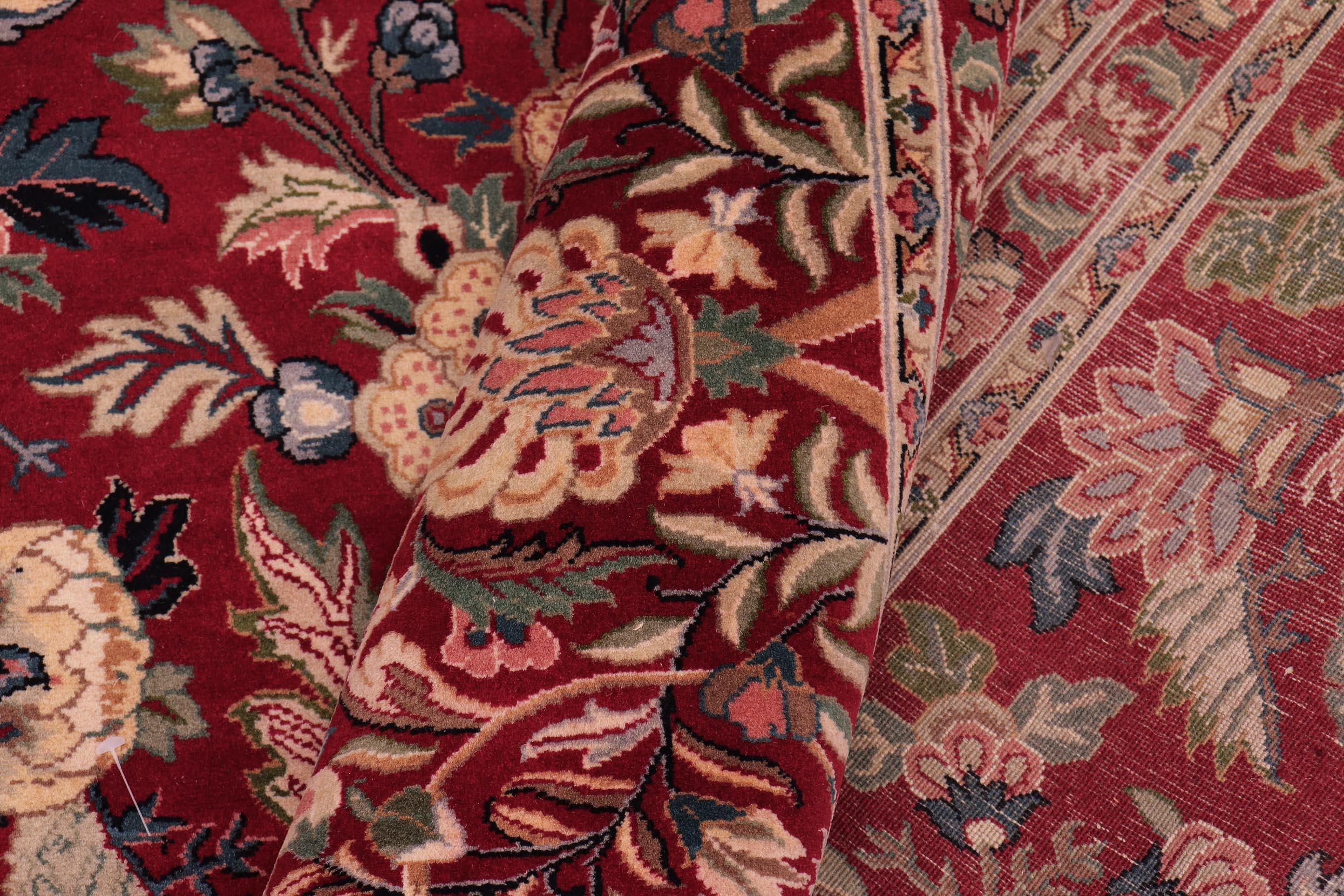 handmade Traditional Nagi Red Red Hand Knotted RECTANGLE 100% WOOL area rug 9x12