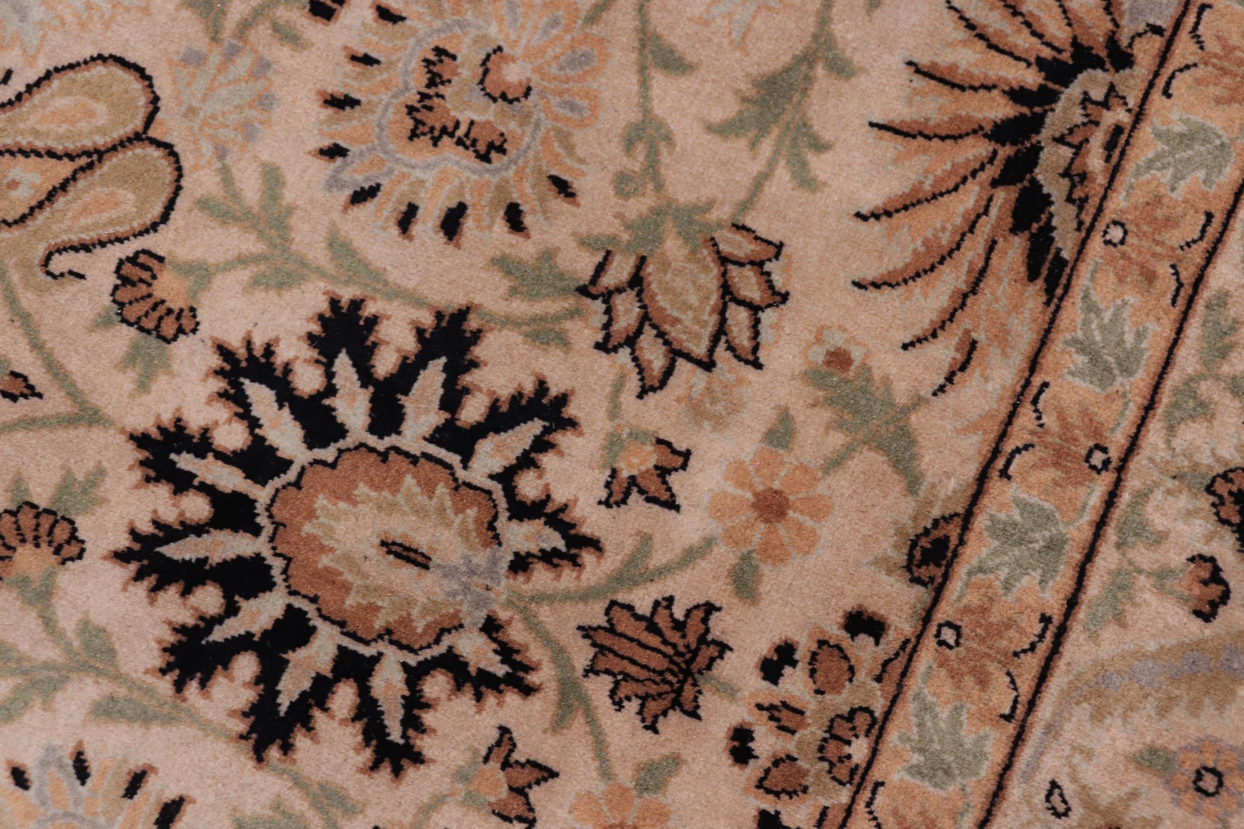 handmade Transitional New Asif Beige Green Hand Knotted RECTANGLE 100% WOOL area rug 9x12
