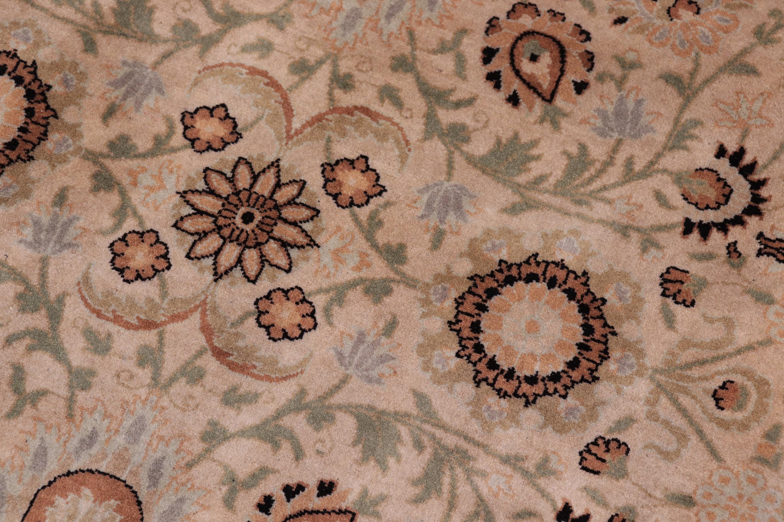 handmade Transitional New Asif Beige Green Hand Knotted RECTANGLE 100% WOOL area rug 9x12