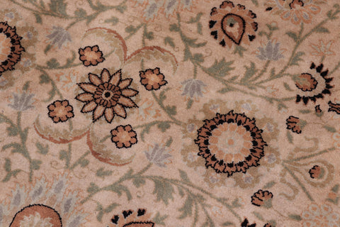 handmade Transitional New Asif Beige Green Hand Knotted RECTANGLE 100% WOOL area rug 9x12