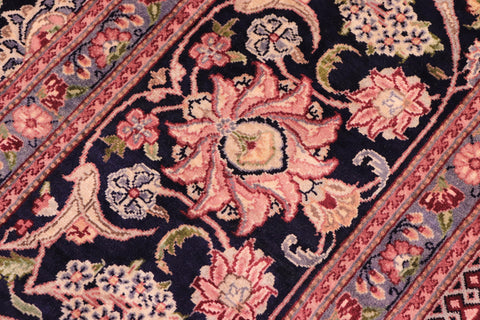handmade Traditional Kashan Red Blue Hand Knotted RECTANGLE 100% WOOL area rug 9x12