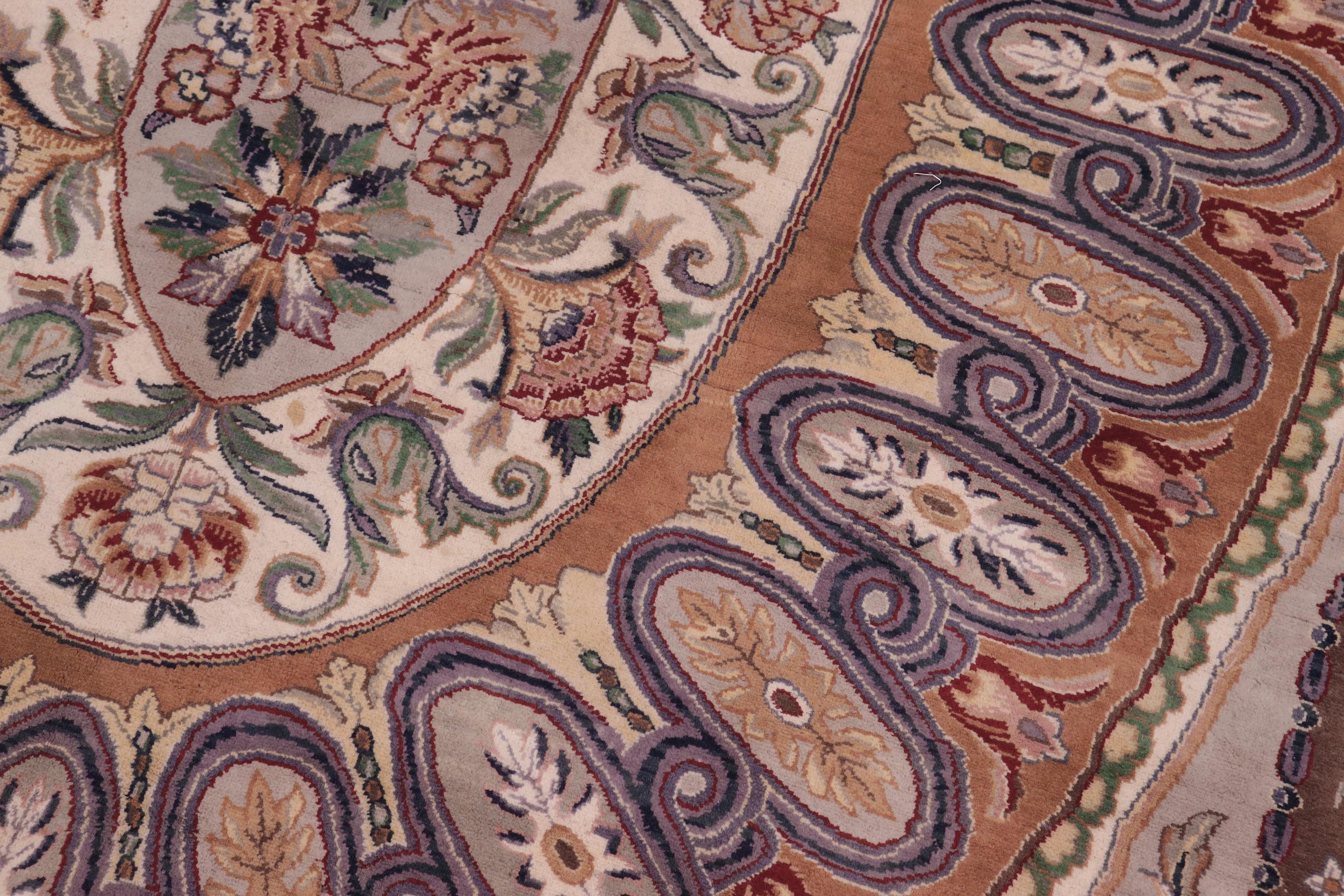 handmade Traditional New Tamor Lt. Gray Lt. Brown Hand Knotted RECTANGLE 100% WOOL area rug 9x12