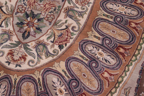 handmade Traditional New Tamor Lt. Gray Lt. Brown Hand Knotted RECTANGLE 100% WOOL area rug 9x12