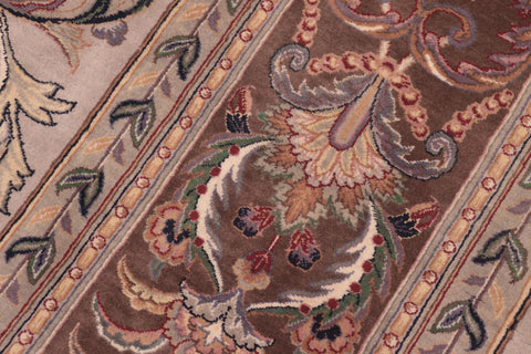 handmade Traditional New Tamor Lt. Gray Lt. Brown Hand Knotted RECTANGLE 100% WOOL area rug 9x12