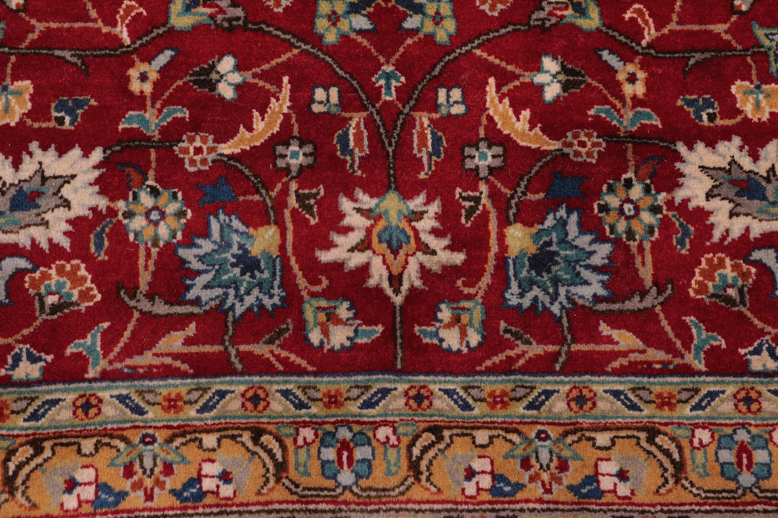 handmade Transitional  Red Teal Hand Knotted RECTANGLE 100% WOOL area rug 9x12