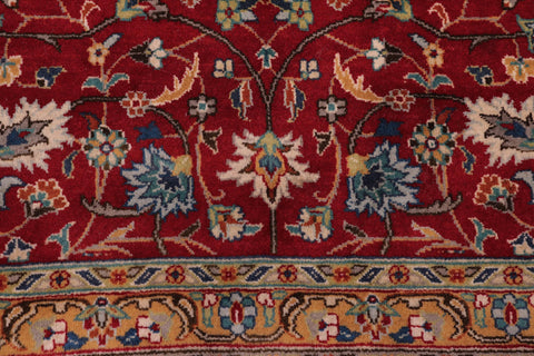 handmade Transitional  Red Teal Hand Knotted RECTANGLE 100% WOOL area rug 9x12