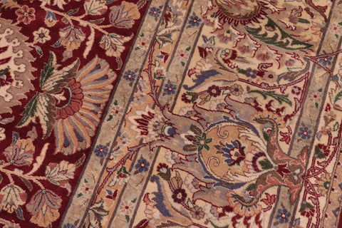 handmade Traditional Aness Red Beige Hand Knotted RECTANGLE 100% WOOL area rug 9x12