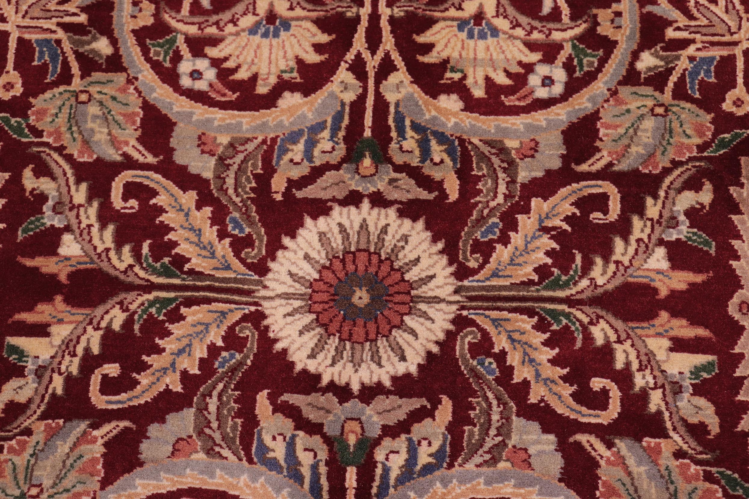 handmade Traditional Aness Red Beige Hand Knotted RECTANGLE 100% WOOL area rug 9x12
