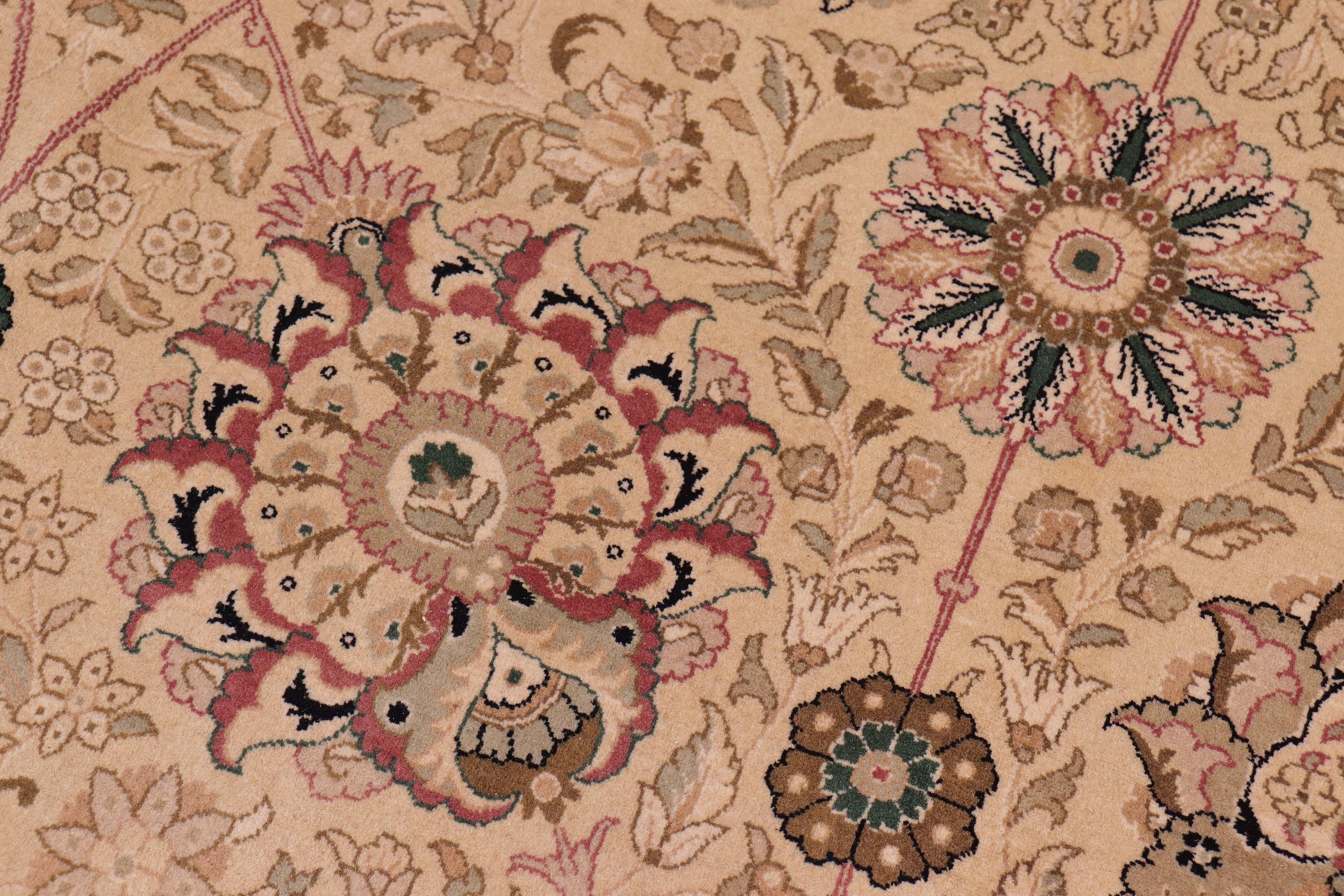 handmade Traditional New Mubashe Beige Black Hand Knotted RECTANGLE 100% WOOL area rug 9x13