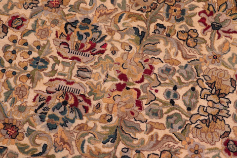 handmade Traditional Sukhan Ivory Black Hand Knotted RECTANGLE 100% WOOL area rug 9x12