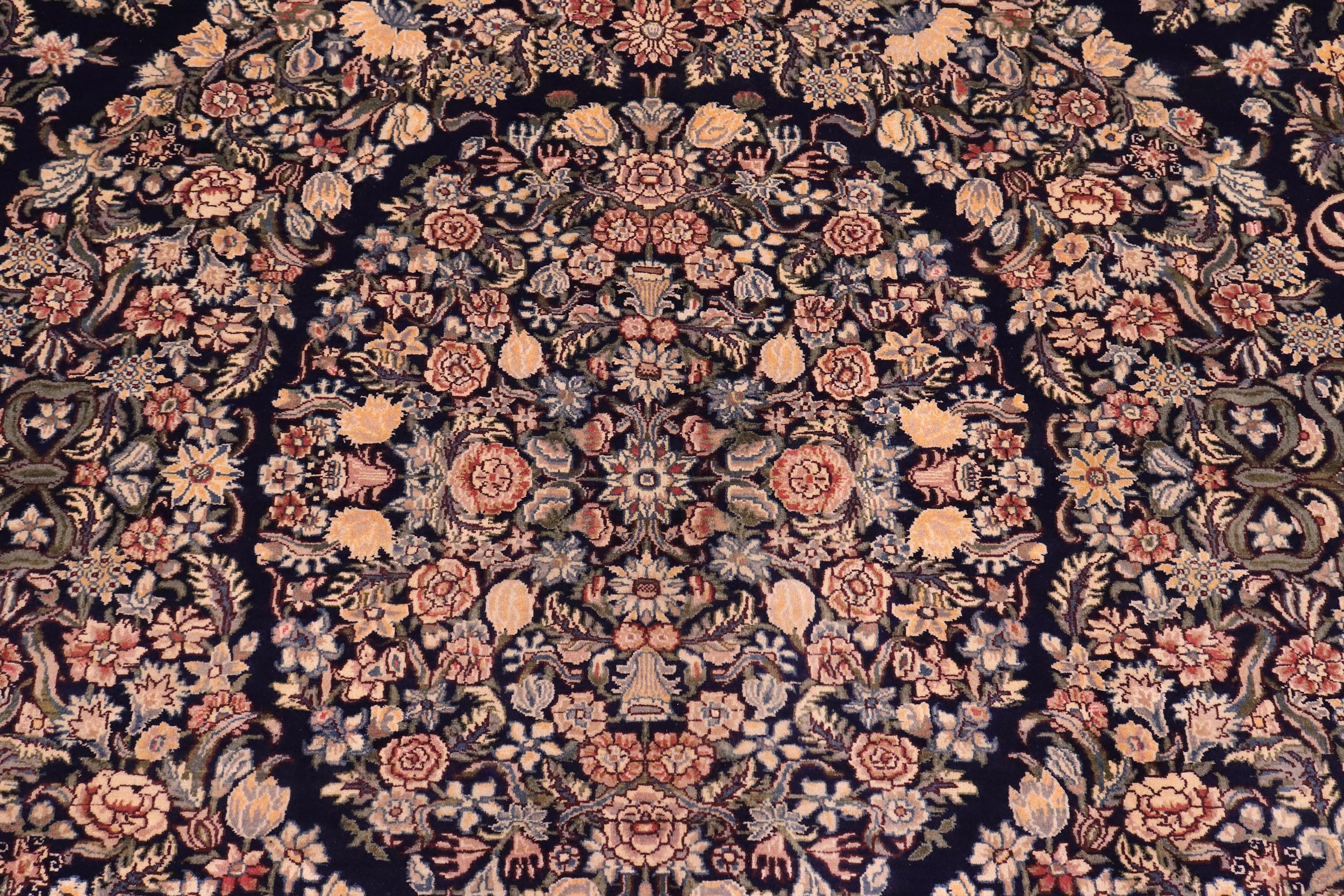 handmade Traditional Tamour Blue Gold Hand Knotted RECTANGLE 100% WOOL area rug 9x12