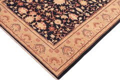 handmade Traditional Kafkaz Blue Tan Hand Knotted RECTANGLE 100% WOOL area rug 5 x 7