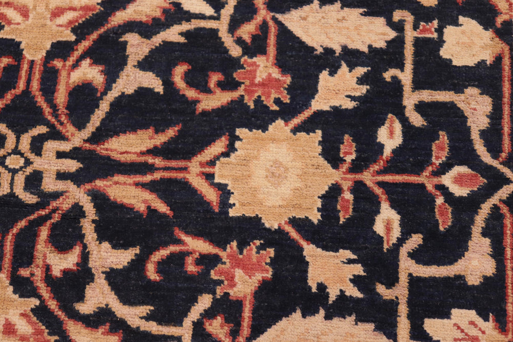 handmade Traditional Kafkaz Blue Tan Hand Knotted RECTANGLE 100% WOOL area rug 5x7