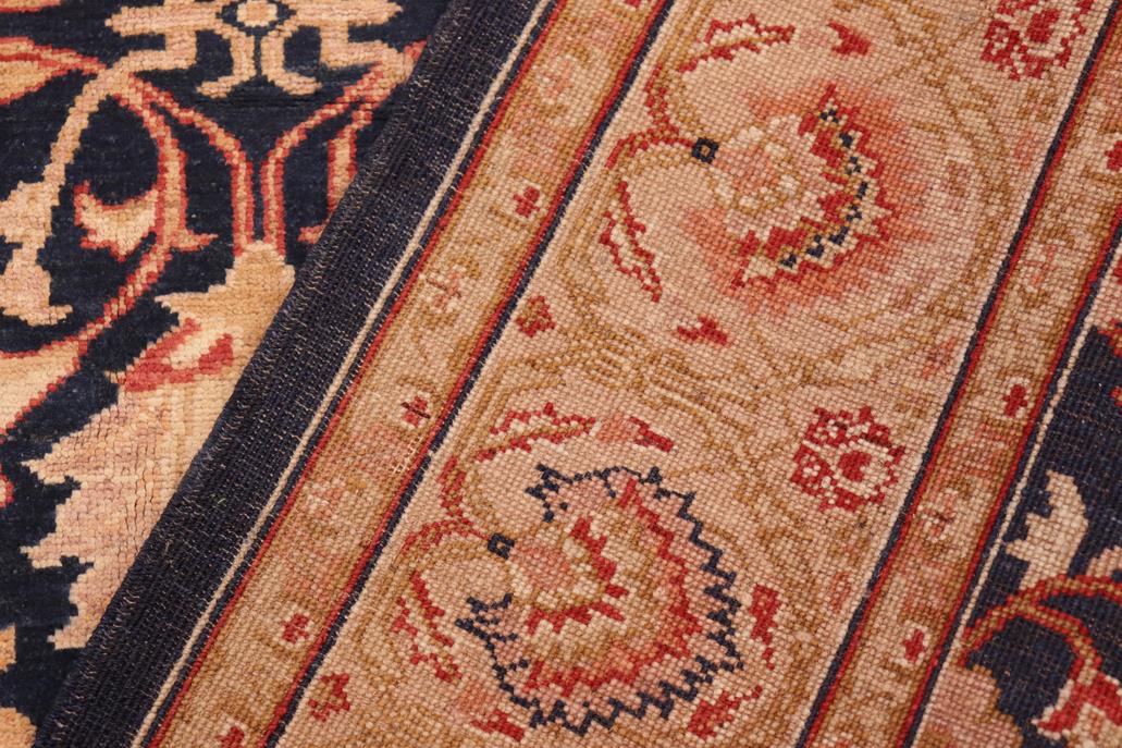 handmade Traditional Kafkaz Blue Tan Hand Knotted RECTANGLE 100% WOOL area rug 5 x 7