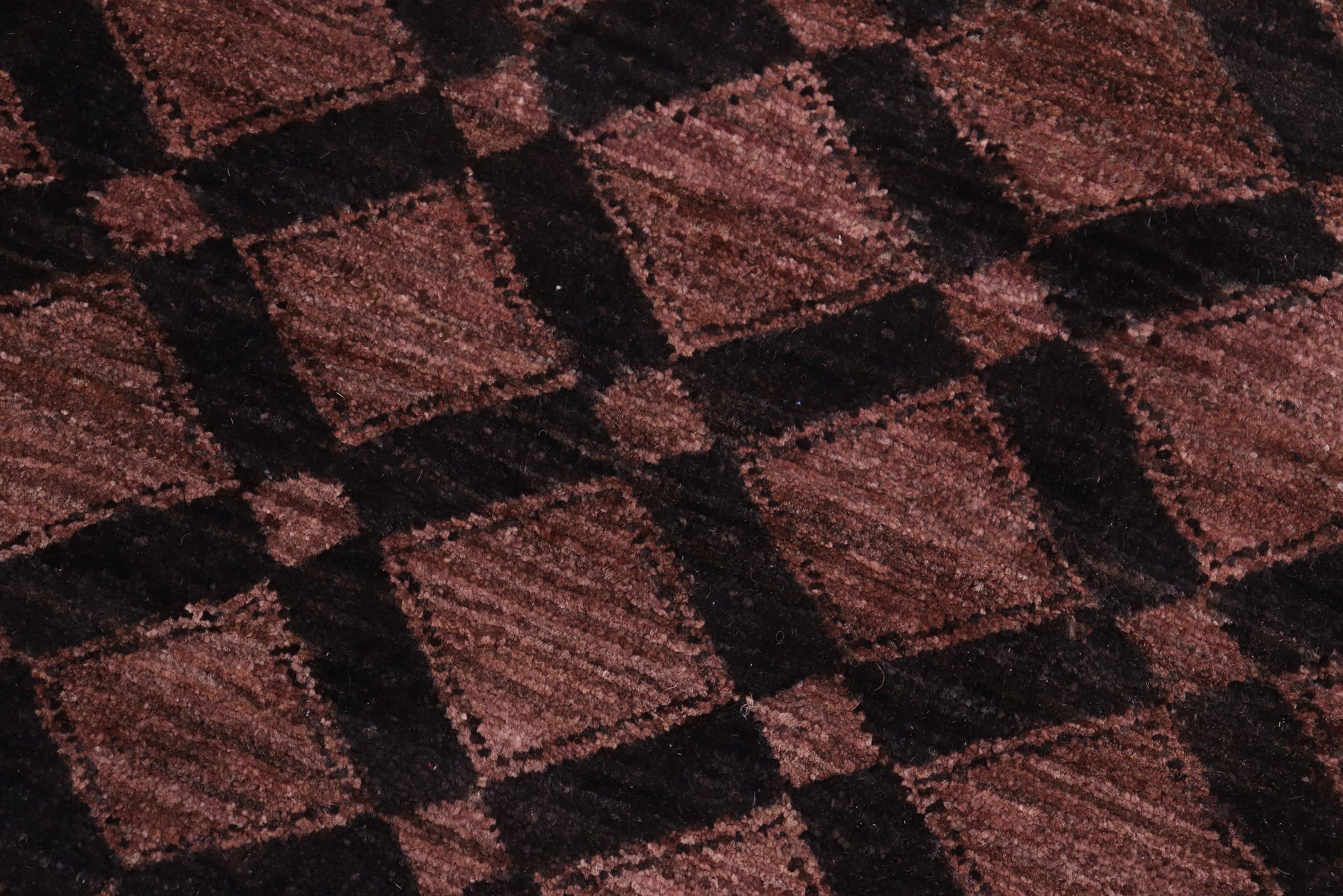 handmade Modern Gabbeh Black Brown Hand Knotted RECTANGLE 100% WOOL area rug 5' x 7'