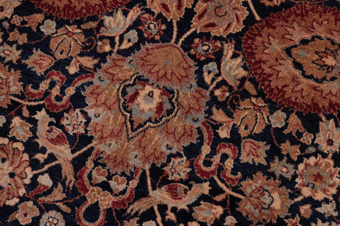 handmade Transitional Anmol Agra Blue Red Hand Knotted RECTANGLE 100% WOOL area rug 5x7
