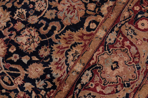 handmade Transitional Anmol Agra Blue Red Hand Knotted RECTANGLE 100% WOOL area rug 5x7
