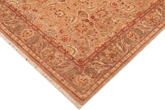 handmade Traditional Kafkaz Tan Lt. Brown Hand Knotted RECTANGLE 100% WOOL area rug 5 x 7
