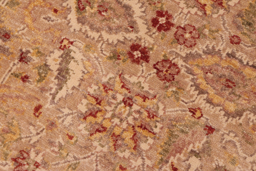 handmade Traditional Kafkaz Tan Lt. Brown Hand Knotted RECTANGLE 100% WOOL area rug 5x7