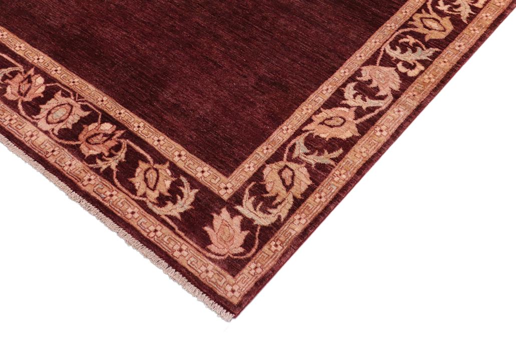 handmade Modern Gabbeh Maroon Beige Hand Knotted RECTANGLE 100% WOOL area rug 5 x 7